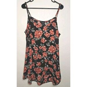 Torrid Sz 1 Black Floral Cami Blouse Hi Low Cottagecore Fairygrunge Whimsigoth